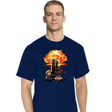 Load image into Gallery viewer, Secret_Shirts T-Shirts, Tall / Large / Navy Martians Gazing at the Moon
