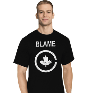 Shirts T-Shirts, Tall / Large / Black Blame Canada