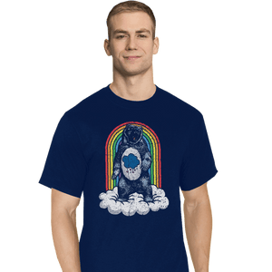 Daily_Deal_Shirts T-Shirts, Tall / Large / Navy Real Grumpy Bear