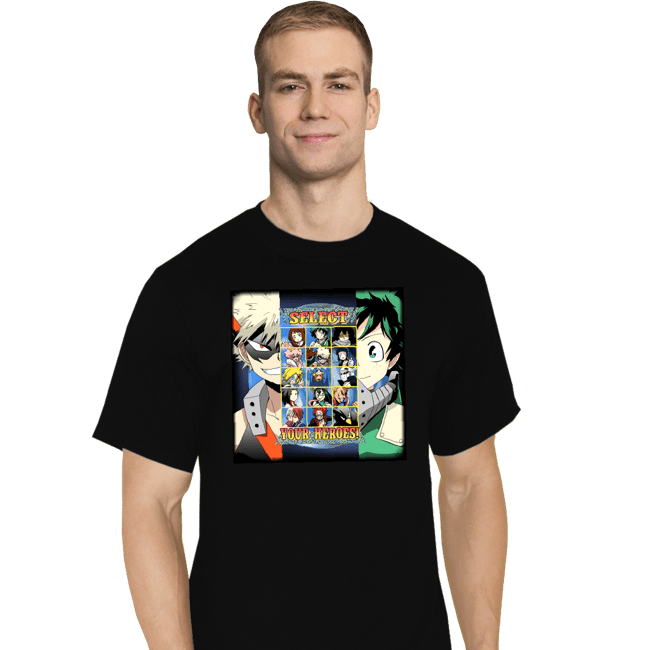 Secret_Shirts T-Shirts, Tall / Large / Black Hero  Select
