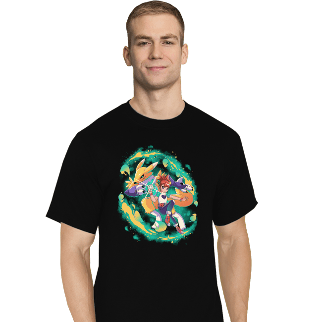 Shirts T-Shirts, Tall / Large / Black Digi Fox