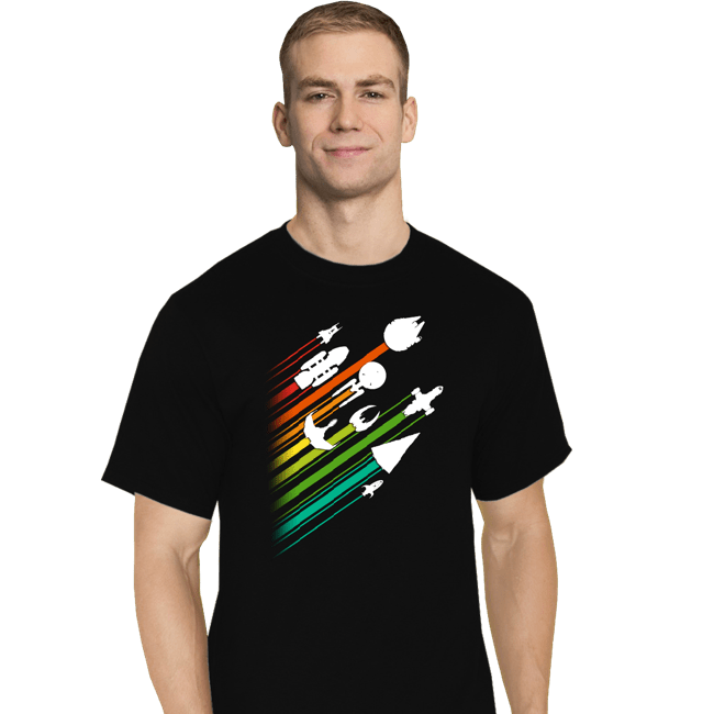 Shirts T-Shirts, Tall / Large / Black Warp Speed