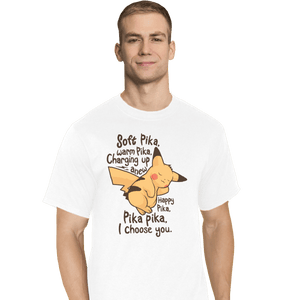 Shirts T-Shirts, Tall / Large / White Soft Pika