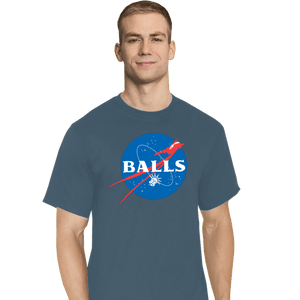 Secret_Shirts T-Shirts, Tall / Large / Indigo Blue Balls