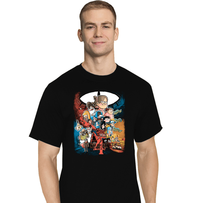 Daily_Deal_Shirts T-Shirts, Tall / Large / Black Stranger Falls 4