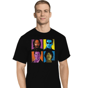 Shirts T-Shirts, Tall / Large / Black Pop Keanu