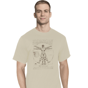 Shirts T-Shirts, Tall / Large / White Eren Vitruvian
