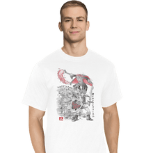 Load image into Gallery viewer, Shirts T-Shirts, Tall / Large / White Between Worlds Sumi-e
