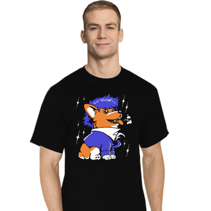 Daily_Deal_Shirts T-Shirts, Tall / Large / Black Space Corgiboy