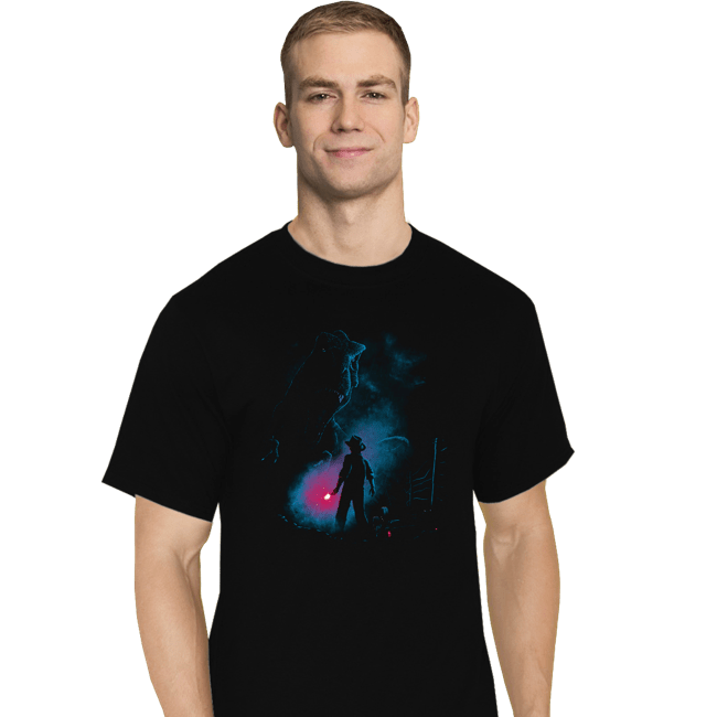 Daily_Deal_Shirts T-Shirts, Tall / Large / Black Attack On T-Rex