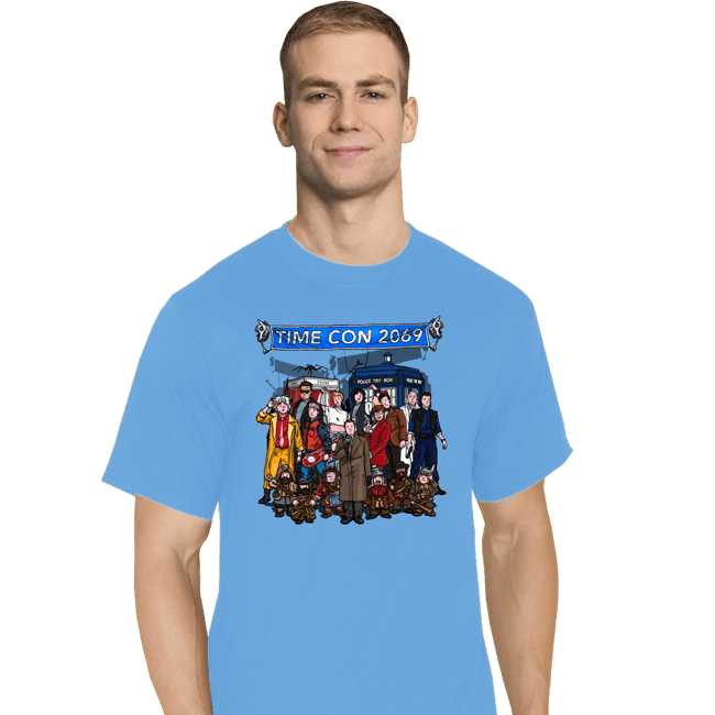 Daily_Deal_Shirts T-Shirts, Tall / Large / Royal Blue Welcome To Time Con