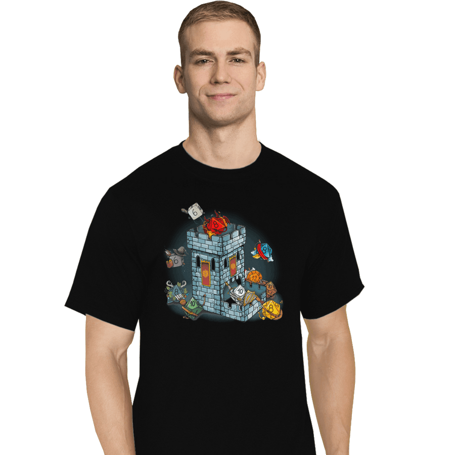 Shirts T-Shirts, Tall / Large / Black Dice Tower