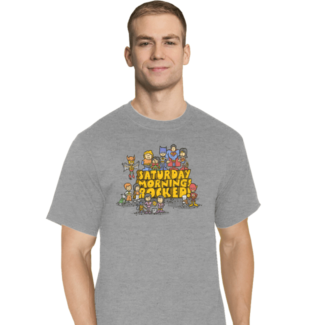 Daily_Deal_Shirts T-Shirts, Tall / Large / Sports Grey Saturday Mornings Rocked!