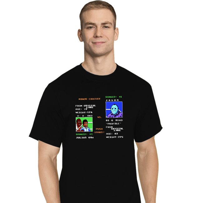 Daily_Deal_Shirts T-Shirts, Tall / Large / Black Jason Punch-Out