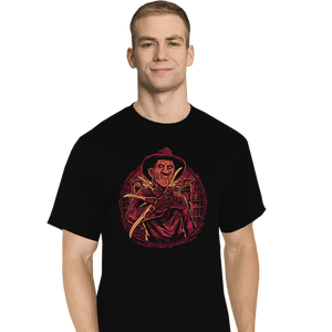 Daily_Deal_Shirts T-Shirts, Tall / Large / Black The Elm Street Slasher