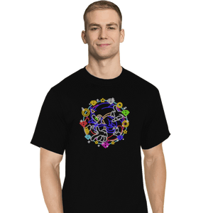 Shirts T-Shirts, Tall / Large / Black Neon Sonic