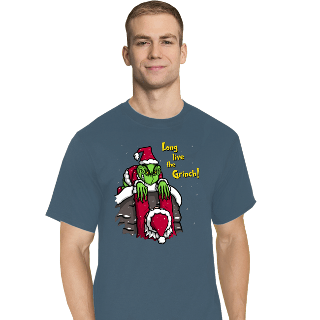 Secret_Shirts T-Shirts, Tall / Large / Indigo Blue Long Live The Grinch!