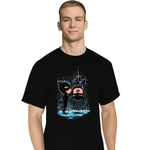 Daily_Deal_Shirts T-Shirts, Tall / Large / Black Bat Kiss