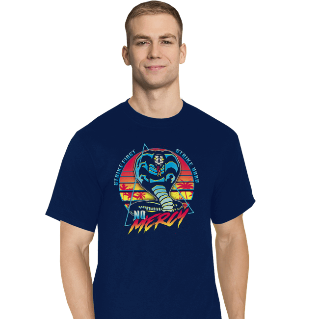 Secret_Shirts T-Shirts, Tall / Large / Navy Retro Cobra