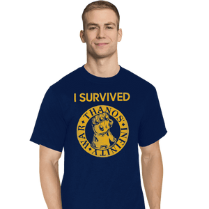 Shirts T-Shirts, Tall / Large / Navy Infinity War Survivor