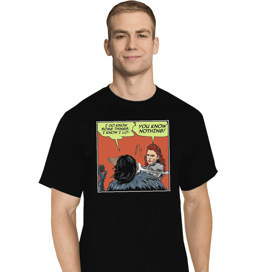 Shirts T-Shirts, Tall / Large / Black I Do Know Some Things