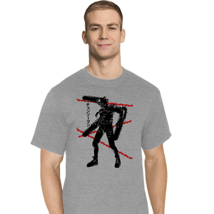 Shirts T-Shirts, Tall / Large / Sports Grey Crimson Chainsaw