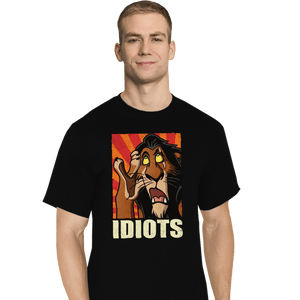 Daily_Deal_Shirts T-Shirts, Tall / Large / Black Idiots!