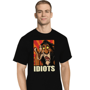 Daily_Deal_Shirts T-Shirts, Tall / Large / Black Idiots!