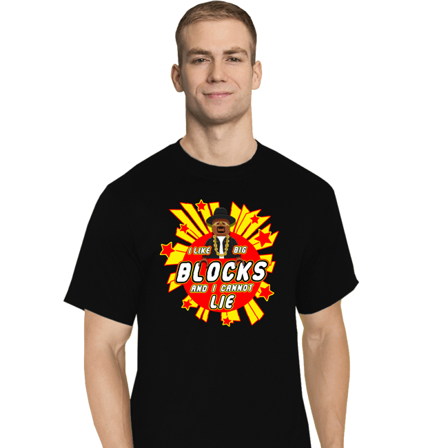 Secret_Shirts T-Shirts, Tall / Large / Black Big Blocks