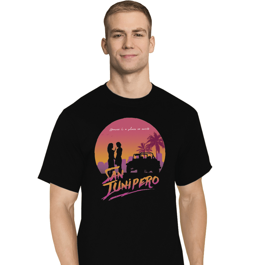 Shirts T-Shirts, Tall / Large / Black Heaven is a Place on Earth