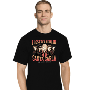 Daily_Deal_Shirts T-Shirts, Tall / Large / Black Santa Carla California
