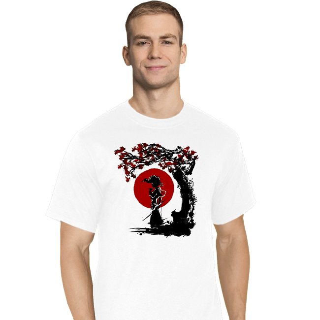 Shirts T-Shirts, Tall / Large / White Afro Under The Sun