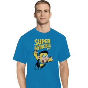 Secret_Shirts T-Shirts, Tall / Large / Royal Blue Super Invicible Boy