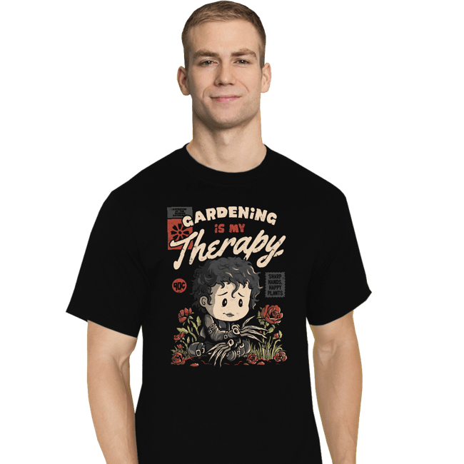 Daily_Deal_Shirts T-Shirts, Tall / Large / Black Gardening Is My Therapy