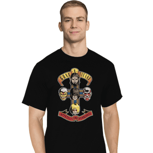 Shirts T-Shirts, Tall / Large / Black Guns N Titans
