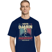 Load image into Gallery viewer, Shirts T-Shirts, Tall / Large / Navy Djarin For President
