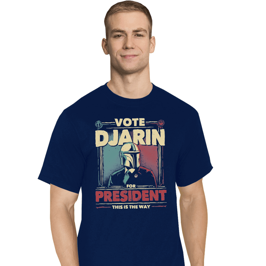 Shirts T-Shirts, Tall / Large / Navy Djarin For President