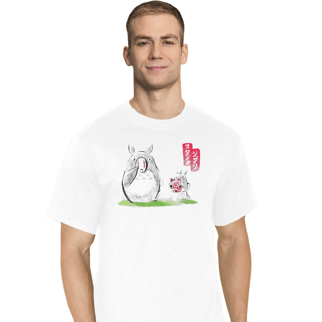 Shirts T-Shirts, Tall / Large / White Anime Ink