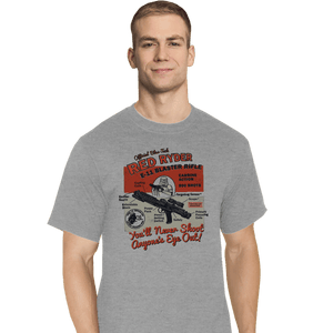 Daily_Deal_Shirts T-Shirts, Tall / Large / Sports Grey Red Ryder Blaster