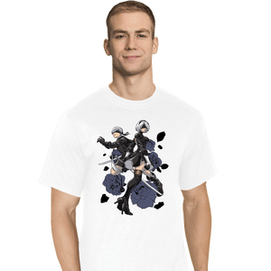 Daily_Deal_Shirts T-Shirts, Tall / Large / White Android Hunter