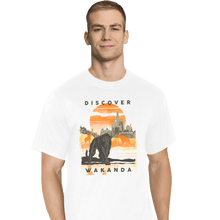 Load image into Gallery viewer, Shirts T-Shirts, Tall / Large / White Visit Wakanda
