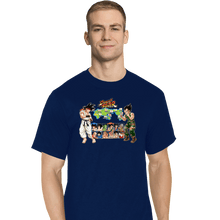 Load image into Gallery viewer, Daily_Deal_Shirts T-Shirts, Tall / Large / Navy Dragon Fighter

