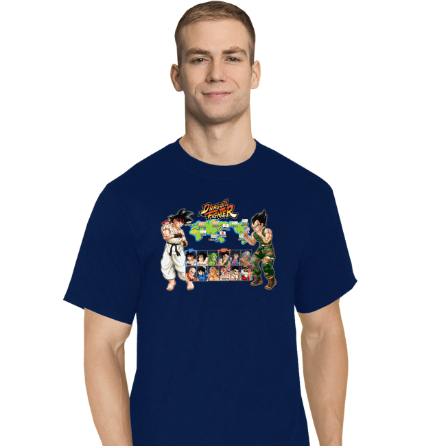 Daily_Deal_Shirts T-Shirts, Tall / Large / Navy Dragon Fighter
