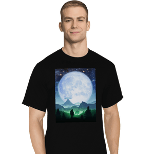 Shirts T-Shirts, Tall / Large / Black Death Mountain Landscape