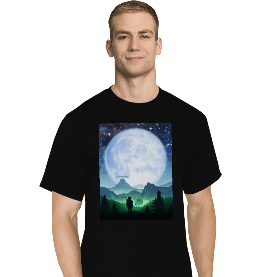 Shirts T-Shirts, Tall / Large / Black Death Mountain Landscape