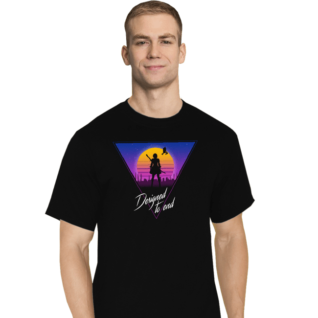 Daily_Deal_Shirts T-Shirts, Tall / Large / Black Retro Android