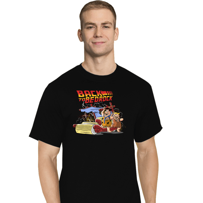 Daily_Deal_Shirts T-Shirts, Tall / Large / Black Back to Bedrock