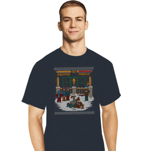Daily_Deal_Shirts T-Shirts, Tall / Large / Dark Heather The Christmas Fight