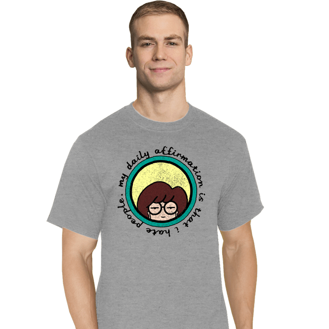 Secret_Shirts T-Shirts, Tall / Large / Sports Grey I Hate People