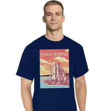 Load image into Gallery viewer, Shirts T-Shirts, Tall / Large / Navy Visit King&#39;s Landing
